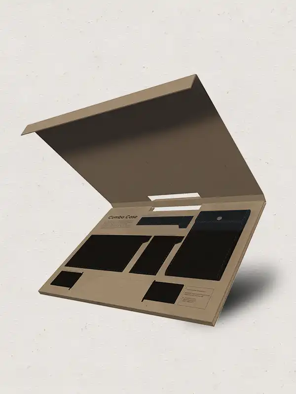 Combocase – Eco-friendly modular briefcase with recycled cardboard packaging